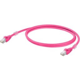 Weidmüller 1201270010 RJ45 Câble réseau, câble patch CAT 6a S/FTP 1.00 m magenta certifié UL 1 pc(s)