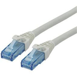 Roline 21.15.2702 RJ45 Câble réseau, câble patch CAT 6a U/UTP 2.00 m gris non blindé, sans halogène, ignifuge 1 pc(s)
