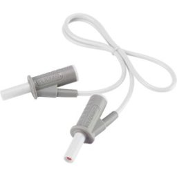 VOLTCRAFT Cordon de mesure de sécurité[Banane mâle 4 mm -Banane mâle 4 mm ] Ultra flexibles 0.50 m;blanc;MSB-501 10 A