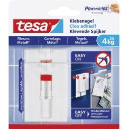 Clou adhésif ajustable tesa® tesa 77767-00000-00 blanc 2 pc(s)
