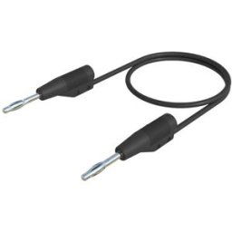 SKS Hirschmann MVL F 2/10 Cordon de mesure Banane mâle 2 mm Banane mâle 2 mm 10.00 cm noir 1 pc(s)