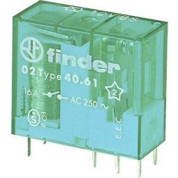 Finder 40.61.6.012.4000 Relais pour circuits imprimés 12 V/AC, 12 V/DC 16 A 1 inverseur (RT) 1 pc(s)
