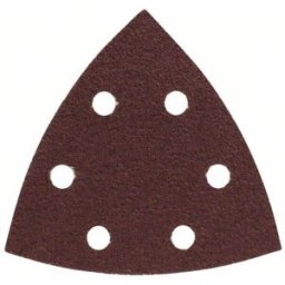 Feuille abrasive Delta avec bande auto-agrippante, perforé Bosch Accessories 2607019488 Grain 60 Cote dencoignure 93 mm 25 pc(s)