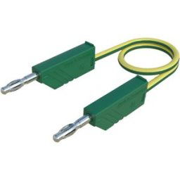SKS Hirschmann CO MLN 50/2,5 Cordon de mesure Banane mâle 4 mm Banane mâle 4 mm 0.50 m jaune, vert 1 pc(s)