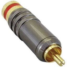 Cinch/RCA mâle, droit BKL Electronic 0101021 Nombre de pôles: 2 rouge 1 pc(s)