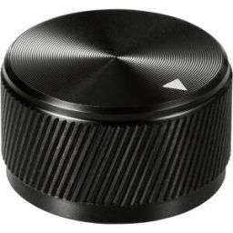 TRU COMPONENTS TC-11613816 Tête de bouton rotatif avec marquage noir (Ø x H) 30 mm x 17 mm aluminium 1 pc(s)