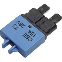 Hansor Circuit Breaker Standard, type 3, Manual Reset, 15A CBE3 Series 15A Disjoncteur pour fusible plat standard 15 A bleu 1 pc(s)