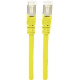 Intellinet 350495 RJ45 Câble réseau, câble patch CAT 6a S/FTP 2.00 m jaune feuille de blindage, blindage par tresse, sans halogène 1 pc(s)