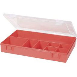 Mallette de rangement séparations fixes Hünersdorff 611700 (L x l x H) 335 x 225 x 55 mm Nombre de compartiments: 8 1 pc(s)