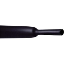 CellPack 145127 Gaine thermorétractable sans colle noir 12.70 mm 6.40 mm Taux de retreint:2:1 1 m