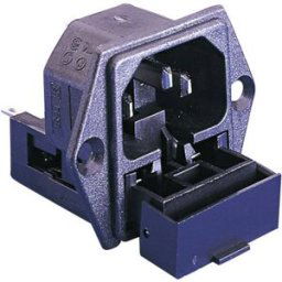 Connectique pour appareils réfrigérants série (connecteur réseau) PF Bulgin PF0030/63 embase mâle verticale Nombre total de pôles: 2 + PE 10 A noir 1 pc(s)