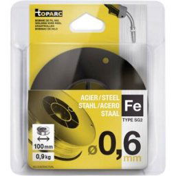 Bobine de fil Ø 100 mm - acier Ø 0,6 mm 0.9 kg Toparc 086593