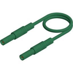 SKS Hirschmann MLS SIL GG 200/1 Cordon de mesure de sécurité Banane mâle 4 mm Banane mâle 4 mm 2.00 m vert 1 pc(s)