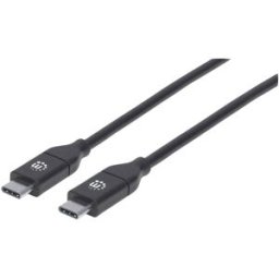 Manhattan Câble USB USB 2.0 USB-C® mâle, USB-C® mâle 2.00 m noir 355247
