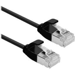 Roline 21.15.3355 RJ45 Câble réseau, câble patch CAT 6a U/UTP 2.00 m noir non blindé, sans halogène, ignifuge 1 pc(s)