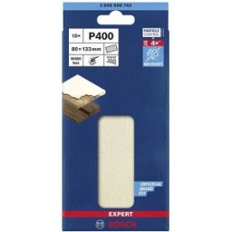 Bosch Accessories EXPERT M480 2608900742 Grille abrasive pour ponceuse orbitale non perforé Grain 400 (L x l) 133 mm x 80 mm 10 pc(s)