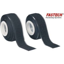 FASTECH® 919-330 Bande auto-agrippante à coller partie velours et partie agrippante (L x l) 2000 mm x 25 mm noir 1 paire(s)