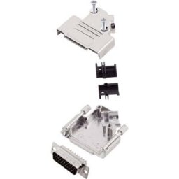 Kit embase SUB-D mâle Nombre de pôles: 26 encitech D45ZK15-HDP26-K 6355-0013-02 45 ° fût à souder 1 set
