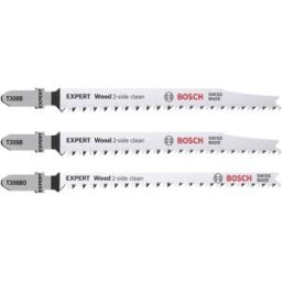 Bosch Accessories 2608900559 SET de lames de scie sauteuse EXPERT « Wood 2-side clean », 3 pièces, T308B/BO 3 pc(s)