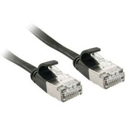 LINDY 47482 RJ45 Câble réseau, câble patch CAT 6a U/FTP 2.00 m noir avec cliquet dencastrement 1 pc(s)