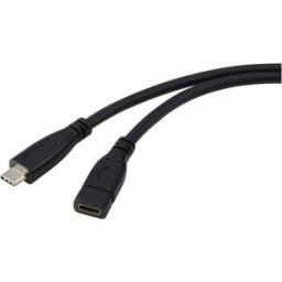 Renkforce Câble USB USB 3.2 Gen1 USB-C® mâle, USB-C® femelle 1.00 m noir RF-5720414