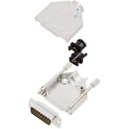 TRU COMPONENTS TCDTZK15DBPK 7708496 Kit embase SUB-D mâle 180 ° Nombre de pôles: 15 fût à souder 1 pc(s)
