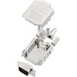 TRU COMPONENTS TCDPPK09MHDP15K 7709668 Kit embase SUB-D mâle 180 ° Nombre de pôles: 15 fût à souder 1 pc(s)