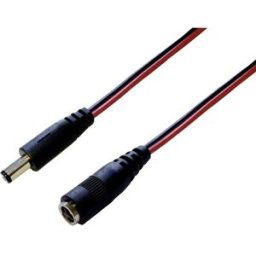 Rallonge basse tension BKL Electronic 072076 DC mâle - DC femelle 5.5 mm 2.1 mm 5.5 mm 2.5 mm 3.00 m 1 pc(s)