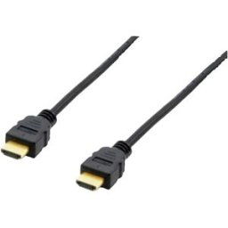 Câble de raccordement Equip HDMI Fiche mâle HDMI-A 3.00 m noir 119351 4K UHD, contacts dorés Câble HDMI