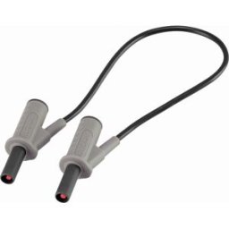 VOLTCRAFT Cordon de mesure de sécurité[Banane mâle 4 mm -Banane mâle 4 mm ] Ultra flexibles 25.00 cm;noir;MSB-501 10 A