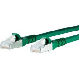 Metz Connect 1308452055-E RJ45 Câble réseau, câble patch CAT 6a S/FTP 2.00 m vert avec cliquet dencastrement 1 pc(s)