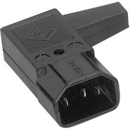 Connectique pour appareils réfrigérants série (connecteur réseau) 42R K & B 42R041211 mâle, coudé Nombre total de pôles: 2 + PE 10 A noir 1 pc(s)