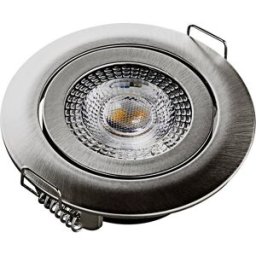 Heitronic 500666 DL7202 Luminaire à LED encastrable LED LED intégrée 5 W argent