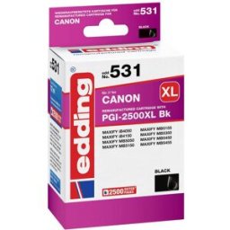 Edding Encre remplace Canon PGI-2500BK XL compatible noir EDD-531 18-531