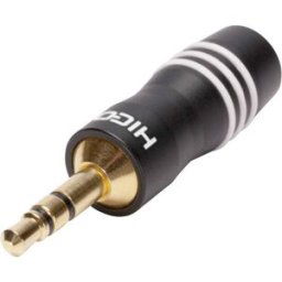 Jack 3.5 mm mâle, droit Hicon HI-J35S03 Nombre de pôles: 3 stéréo noir 1 pc(s)