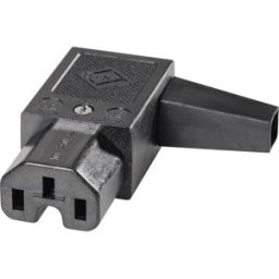 Connectique pour appareils chauffants série (connecteur réseau) 43R K & B 43R012111 femelle, coudé Nombre total de pôles: 2 + PE 10 A noir 1 pc(s)