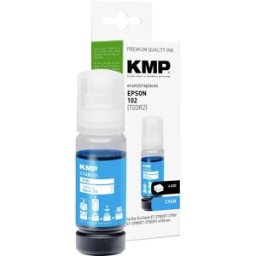 KMP Encre de recharge remplace Epson 102, T03R2 compatible cyan 70 ml E183 1642,0003