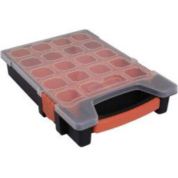 Quadrios 23SA091 Mallette de rangement (L x l x H) 32.5 x 22 x 6 cm Nombre de compartiments: 10 séparations fixes Contenu 1 pc(s)