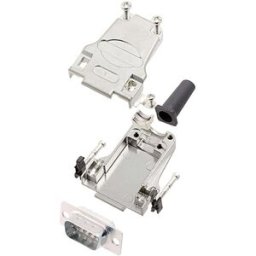 encitech DTZF09-DBP-W-K 6355-8044-01 Kit embase SUB-D mâle 180 ° Nombre de pôles: 9 fût à souder 1 pc(s)