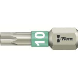 Embout Torx T 10 Wera 05071032001 acier inoxydable Forme (embouts): D 6.3 1 pc(s)