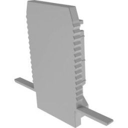 Deko Light 979201 Endkappe H-ET-03-10 Set 2 Stk, Grau Capuchon dextrémité pour profilé plastique (L x l) 37.5 mm x 25.5 mm 1 pc(s)