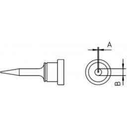Weller LT 1SA Panne de fer à souder Longueur de la panne 15 mm Contenu 1 pc(s)