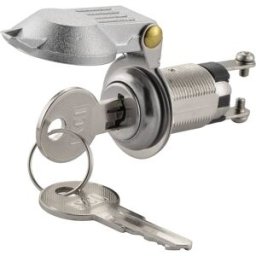 Commutateur à clé TRU COMPONENTS TC-K3-16A2-06 1587792 12 V/DC, 24 V/DC 10 A 1 x Off/On 1 x 90 ° 1 pc(s)