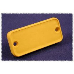 Hammond Electronics 1455NPLY Plaque arrière (L x l x H) 8 x 103 x 53 mm ABS jaune 2 pc(s)