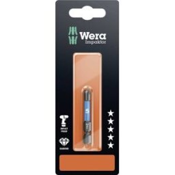 Embout IMP DC Impaktor 840/4, 5.0 x 50, 1 pièce Wera 840/4 IMP DC SB SiS 05073945001 N/A Longueur:50 mm Contenu 1 pc(s)