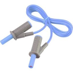 VOLTCRAFT Cordon de mesure de sécurité[Banane mâle 4 mm -Banane mâle 4 mm ] Ultra flexibles 1.00 m;bleu;MSB-501 10 A