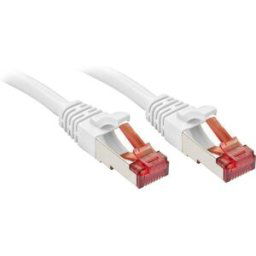 LINDY 47794 RJ45 Câble réseau, câble patch CAT 6 S/FTP 2.00 m blanc avec cliquet dencastrement 1 pc(s)