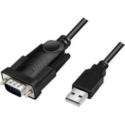 LogiLink série Adaptateur [1x USB 2.0 type A mâle - 1x SUB-D mâle 9 pôles] 1.5 m noir