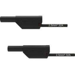 Schützinger VSFK 8500 / 2.5 / 50 / SW Cordon de mesure de sécurité mâle 4 mm mâle 4 mm 50.00 cm noir 1 pc(s)