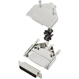 TRU COMPONENTS TCDTPKM25DBPK 7708780 Kit embase SUB-D mâle 180 ° Nombre de pôles: 25 fût à souder 1 pc(s)